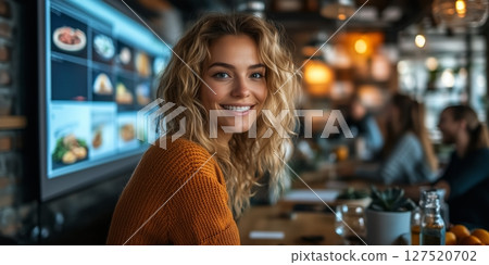 a young professional using a touchscreen interface to organize a digital project timeline a young professional using a touchscreen interface to organize a digital project timeline 127520702