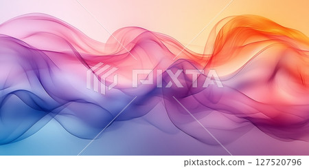 A gentle abstract design with overlapping translucent circles 127520796