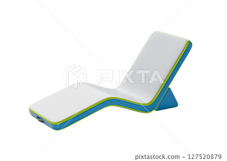 Inflatable beach lounger isolated on white background Inflatable beach lounger isolated on white background 127520879