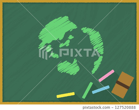 Earth drawn on a blackboard Image of SDGs Background material Earth drawn on a blackboard Image of SDGs Background material 127520888