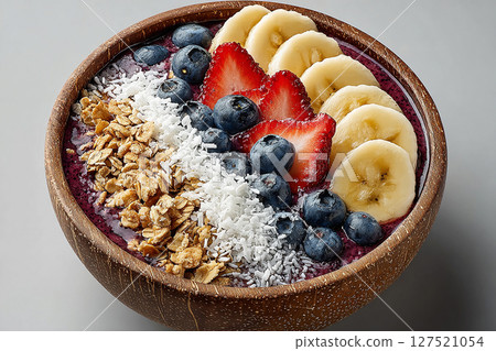 strawberry, smoothie, yogurt 127521054