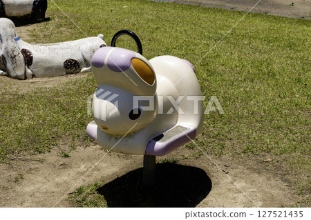 Playground equipment park rabbit child animal 127521435