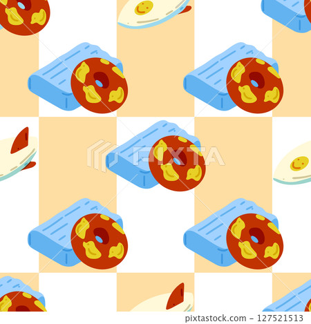 Seamless Summer Pool Float Pattern Seamless Summer Pool Float Pattern 127521513