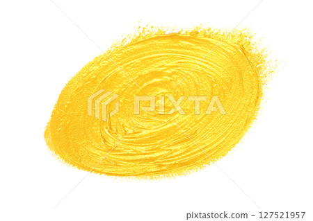金色水彩畫橢圓形 127521957