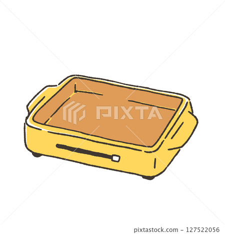 Hot plate illustration 127522056