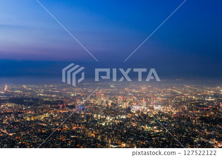Night view from Mount Moiwa, Sapporo, Hokkaido 127522122
