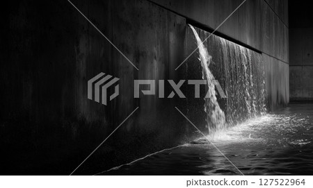 混凝土和流水的圖像 混凝土和流水的圖像 127522964