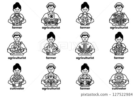 A group of people are holding plants 127522984