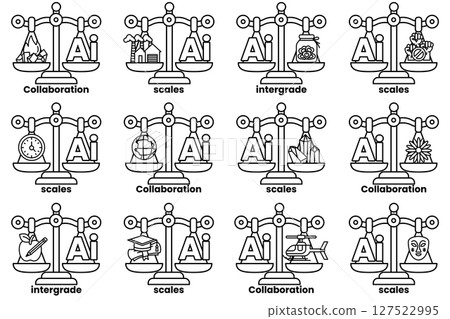 The scales are black and white The scales are black and white 127522995