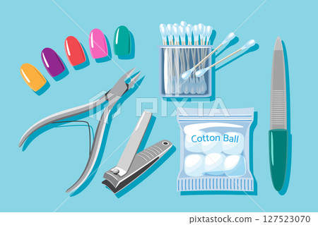 Set of Manicure and Nail Care Tools 127523070