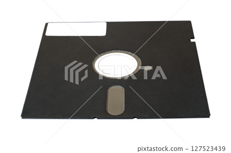 floppy disk drive 5.25 isolated on white background 127523439