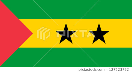 Flag of Sao Tome and Principe, national symbol Flag of Sao Tome and Principe, national symbol 127523752