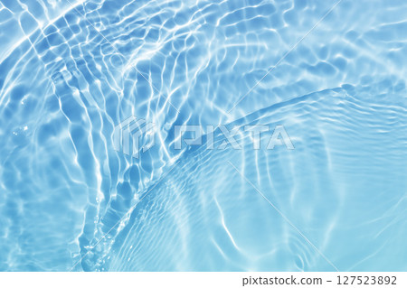 Water wave blue summer texture background 127523892