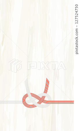 Vector illustration of Mizuhiki Noshi gift wrapping paper background 127524750
