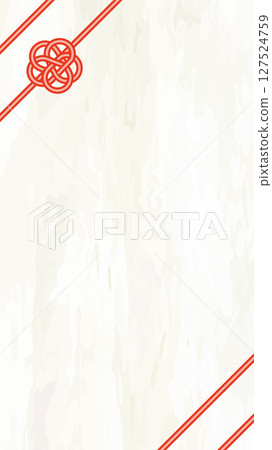Vector illustration of Mizuhiki Noshi gift wrapping paper background 127524759