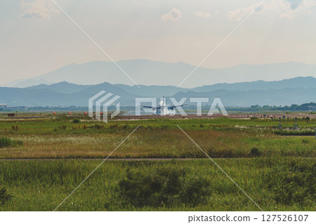 Landing plane, Sendai Airport, Natori City, Miyagi Prefecture Landing plane, Sendai Airport, Natori City, Miyagi Prefecture 127526107