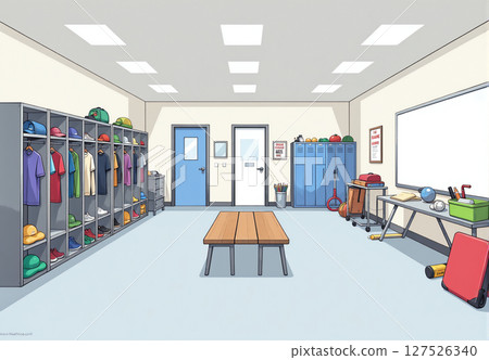 Fierce battle in the locker room 127526340