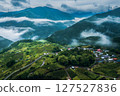 Tea fields in the sky like Machu Picchu 127527836