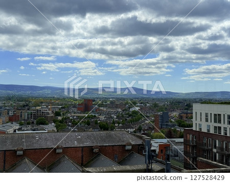 Dublin is Ireland capital featuring very old streetscapes. Historic architecture and cultural vibrancy define its charm. 127528429