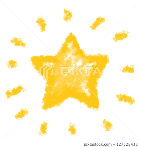 手繪閃亮星素材 手繪閃亮星素材 127528438