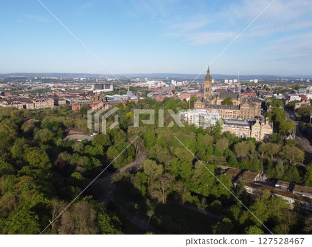 Glasgow is Scotland largest city in the UK, featuring historic, artistic charm with beautiful Victorian architecture and the Clyde River. Glasgow is Scotland largest city in the UK, featuring historic, artistic charm with beautiful Victorian architecture and the Clyde River. 127528467