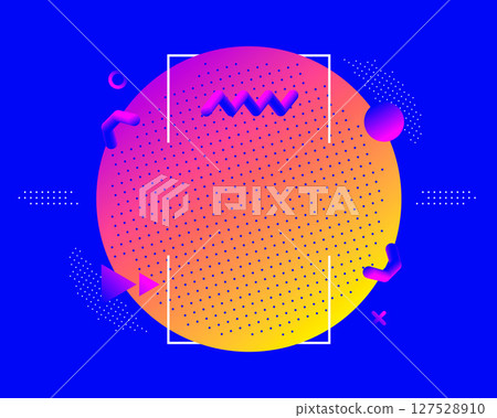 Abstract background with vibrant gradient circle Abstract background with vibrant gradient circle 127528910