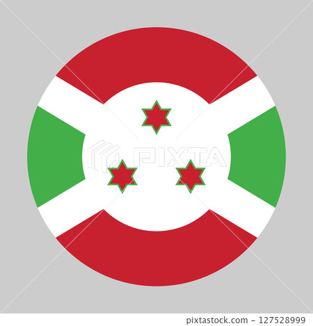 Flag of Burundi round shape, national symbol Flag of Burundi round shape, national symbol 127528999