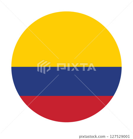 Flag of Colombia round shape, national symbol Flag of Colombia round shape, national symbol 127529001