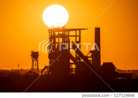 Old smelter Phoenix West in Dortmund, Ruhr Metropolis, Germany, Europe 127529666