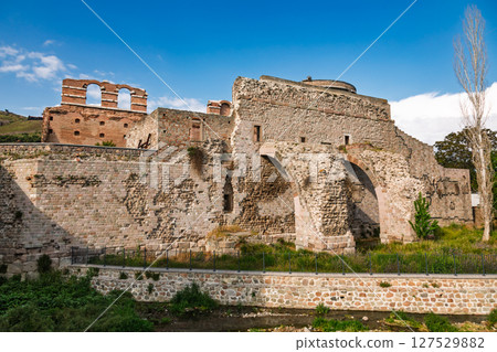 Roman Red Basilica ruins in Bergama Turkey Roman Red Basilica ruins in Bergama Turkey 127529882