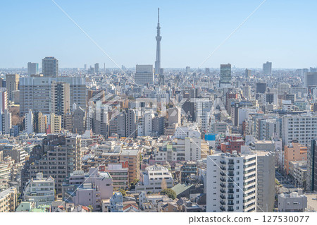 Tokyo Skytree and the Tokyo cityscape as seen from Bunkyo Civic Center Tokyo Skytree and the Tokyo cityscape as seen from Bunkyo Civic Center 127530077