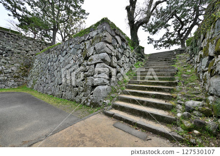 Saga Castle Park, where bullet scars from the Saga Rebellion remain 127530107