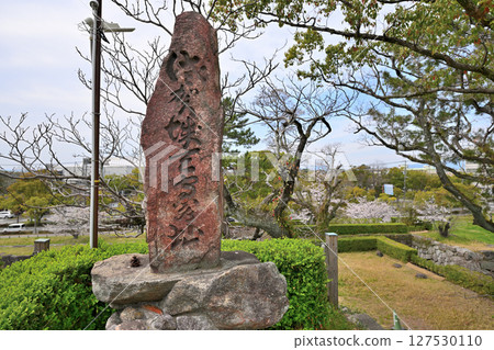 Saga Castle Park, where bullet scars from the Saga Rebellion remain 127530110