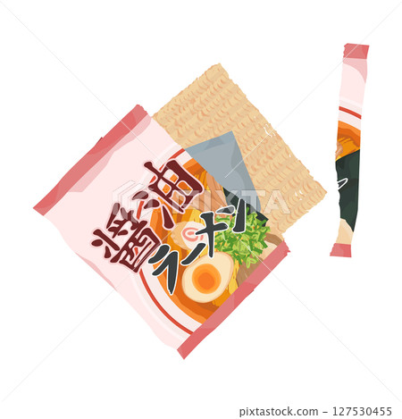 醬油拉麵插畫 醬油拉麵插畫 127530455