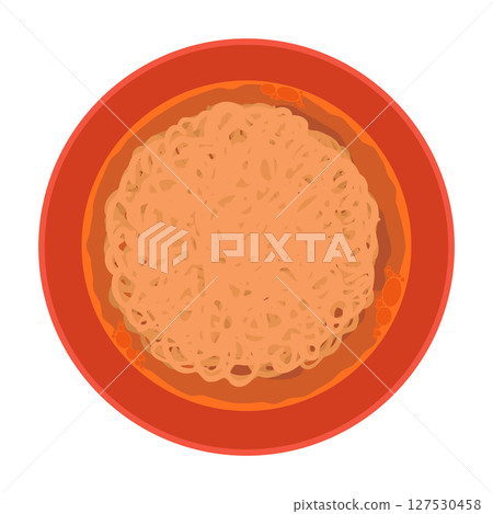 Illustration of bag noodles 127530458