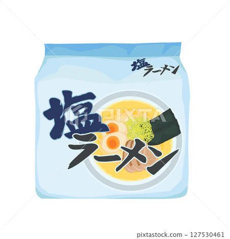 5個裝鹽拉麵插圖 127530461