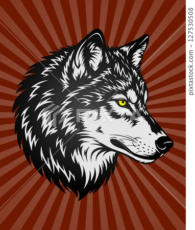 The spirit of the wild in the wolf's gaze 127530508