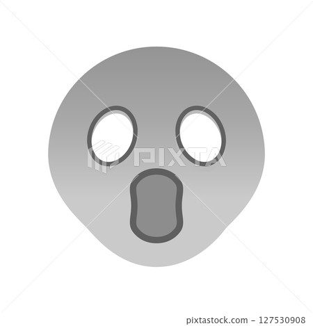 Emoji of a pale face with white eyes - Images of emotions such as fear, surprise, panic, etc. 127530908