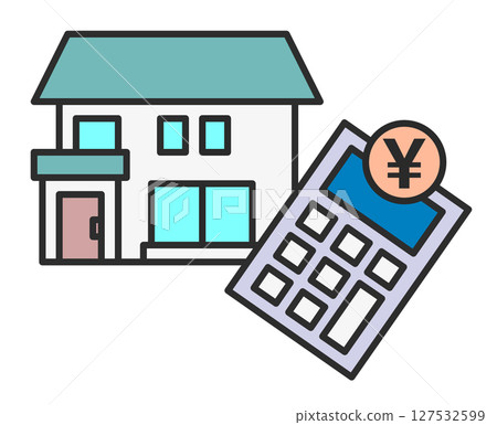 使用計算器計算房屋稅和抵押貸款還款金額的圖示 127532599