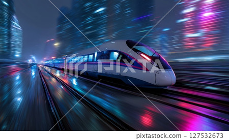 Cyberpunk City Train Cyberpunk City Train 127532673