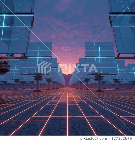 Solar Farm Horizon 127532679