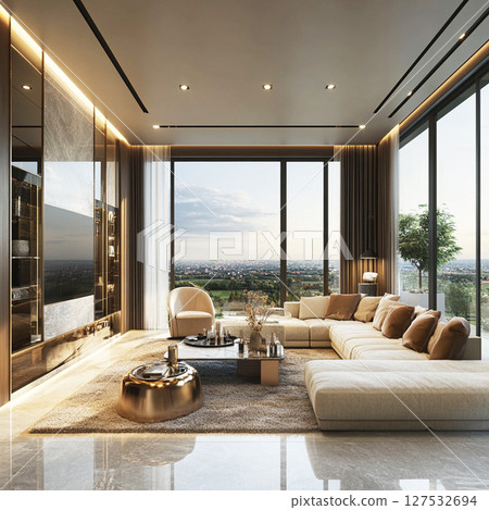 Luxury living room 127532694
