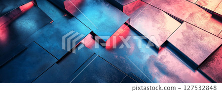 Dive into abstract elegance with these vibrant blue and pink textures, perfect for adding a modern touch to your projec 127532848