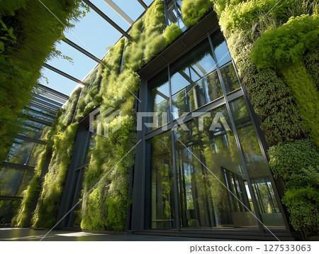 Green Building Facade 127533063