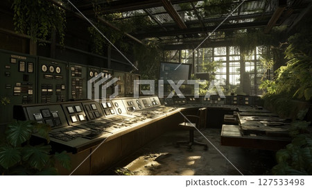 Overgrown Control Panel 127533498