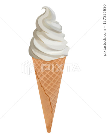 蛋筒裝軟冰淇淋 127535650