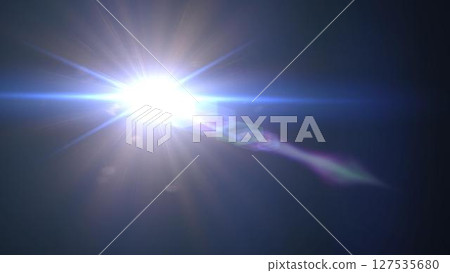 Digital lens Flare , lens flare, light leaks , Abstract overlays background. 127535680