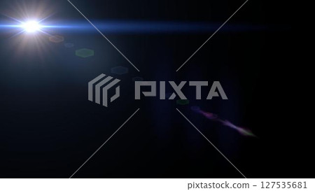 Digital lens Flare , lens flare, light leaks , Abstract overlays background. 127535681