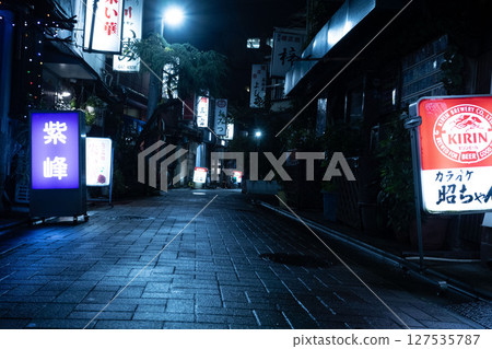 一條掛滿紅燈籠的飲酒街，一條昏暗的小巷，一條昏暗的小巷 127535787