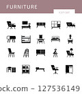 Furniture Icon Set Vector 127536149